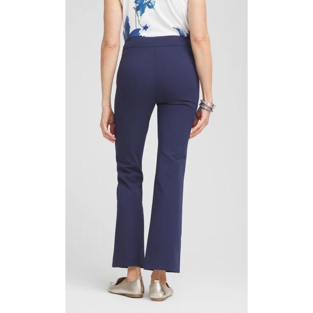 Chico’s So Slimming Juliet Kick Flare Pants NWT Navy Blue Size 3 / US 18